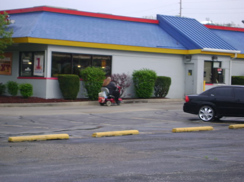 Illustration for article titled Hoveround-Bound Obese Woman Takes Trip To BK Drive-Thru